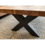 salontafel hout acacia onderstel