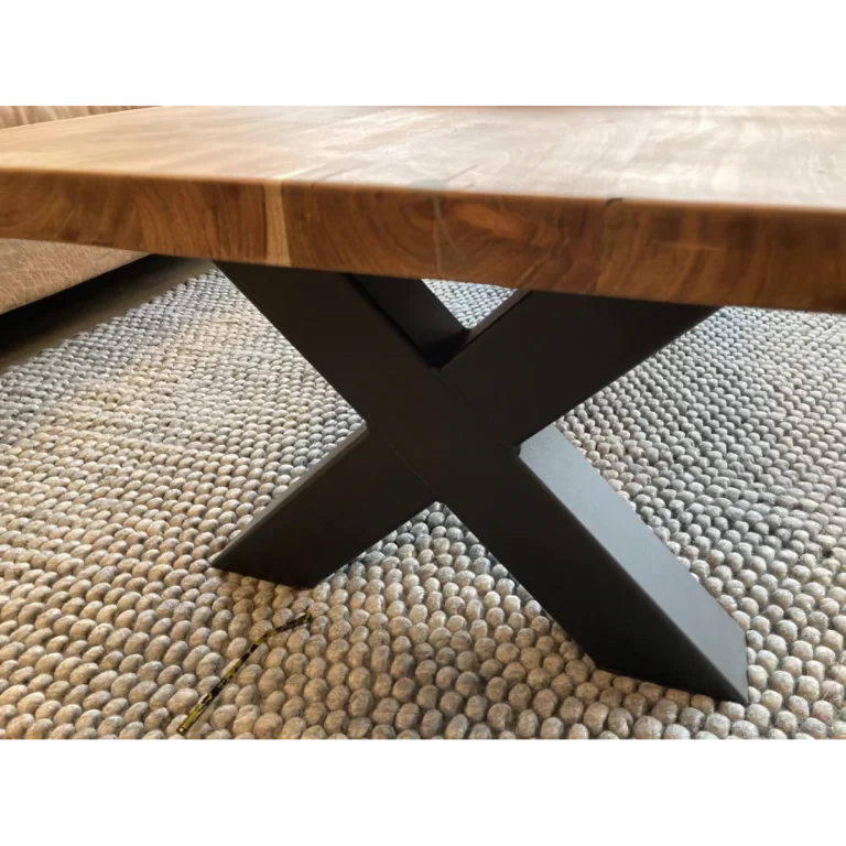 salontafel hout acacia onderstel
