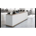 receptiebalie model zwart romp wit top eik