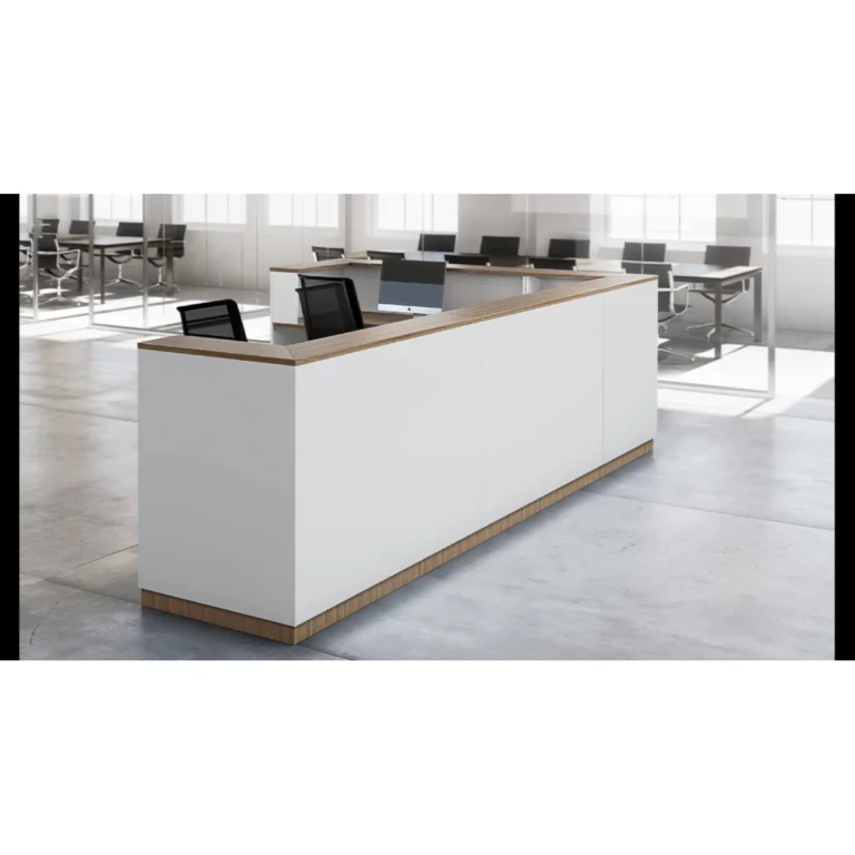 receptiebalie model zwart romp wit top eik