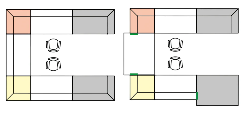 receptiebalie zwart voorbeeldopstellingen 2